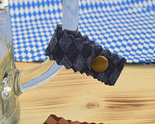 Henkelband 'Raute' - Farbe wählbar - 1 Stück - Oktoberfest Maß Maßkrugband