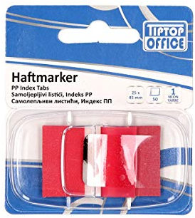 TTO Index Haftmarker 25x45mm, 1x50 Blatt, Neonfarben