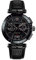 Versace Aion Chronograph Herrenuhr Schwarz Leder Schwarz Stahl 45mm