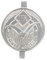IFA Plakette, Emblem für Soziussattel für AWO 425, IFA BK 350, EMW R35
