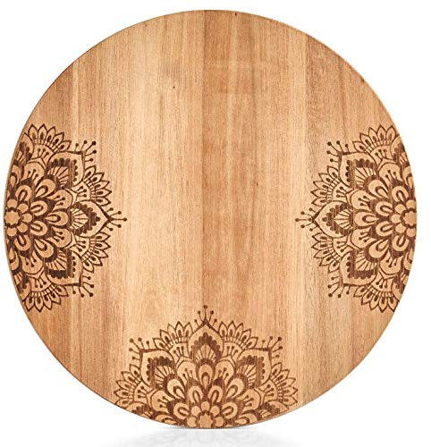 Zeller - Tagliere rotondo, Ø 27 cm, in legno di acacia