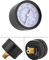 Manometer, 1/8 NTP Pressure Mini Manometer für Kraftstoff Luft Öl Wasser 0-160 psi / 0-10 bar 1/8 Zoll NPT Gewinde