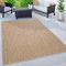 Paco Home Outdoor Teppich Flachgewebe Sisaloptik Modern Einfarbig meliert wetterfest & pflegeleicht Küchenteppich Ideal für Terrasse Balkon Garten, Grösse:240x340 cm, Farbe:Natur