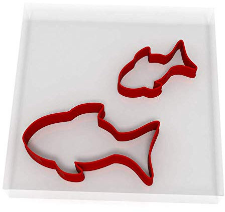 Custom Cutters Fish Cookie Cutter Set of 2 (5CM + 8CM)
