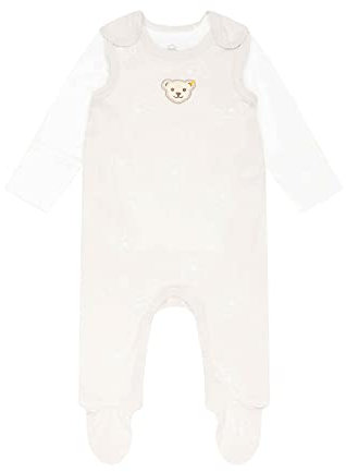 Steiff Unisex Baby Set Strampler mit Fuss + T-Shirt Langarm Kleinkind-Schlafanzüge, Wind Chime, 68