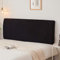 Kamanan Bettkopfteil Hussen Kopfteilbezug All-Inclusive Kopfteilbezug Dehnbare Kopfteilbezug Bett Kopfteil Bezug Elastisch für Gepolstertes Schlafzimmer Kopfteil (Schwarz, 170-190cm)