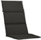 KETTtex Auflage Hochlehner Anthrazit Uni I Gartenstuhl Polster 120x48x3cm I Trendy Sitzauflage weich & robust I UV-beständige Stuhlauflage I Dessin 8667