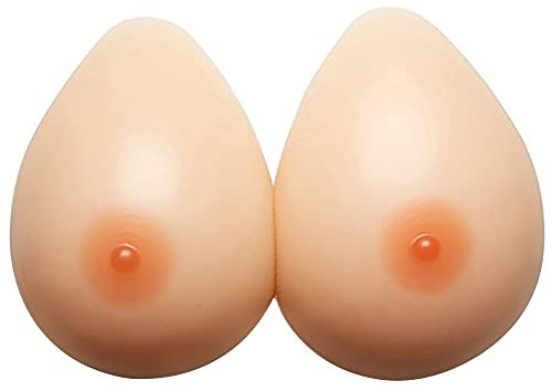 ELMIKA Silicone Breast Forms Fake Boobs for Crossdresser Transgender Mastectomy Prosthesis B Cup 600g/Pair