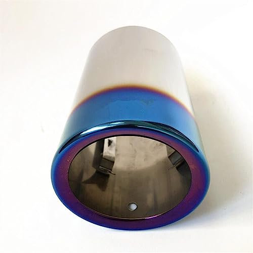 NOVEMS Auto-Auspuff-Endrohr 1 Stück Titanschwarzer Auto-Auspuff-Endschalldämpfer Für B&MW F10 F18 520i 523i 525i 528i F30 316i 318i 320i 328i 330i (Color : Blau)