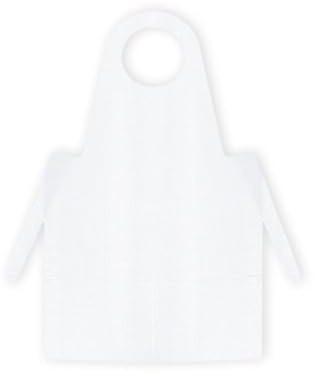Meditrade PE-Einmalschürze geblockt einzeln abreißen aus LDPE weiß 50 Stück Größe 125 x 81cm