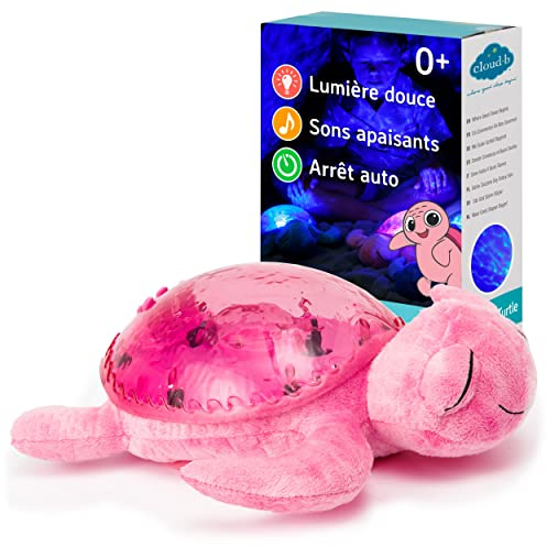 Cloud B Tranquil Turtle lumière de nuit pour bébé Autonome Rose