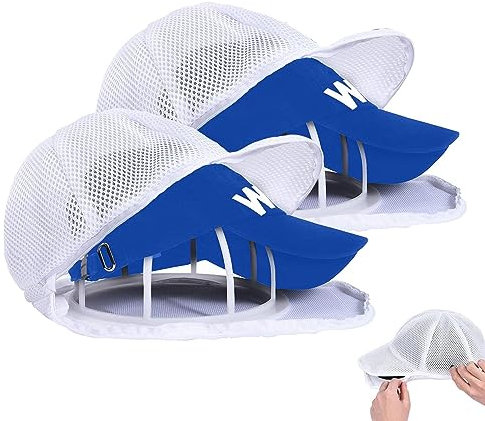 Ahuuen Baseball Cap Hat Washer | Hat Cleaner For Baseball Cap | Baseball Cap Washing Cage | Multifunctional Hat Protector With Removable Hat Frame And Zipper | For Dishwasher And Laundry