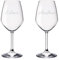 Coppia di Calici personalizzati Con incisione | Vino rosso O Vino Bianco | Idea regalo personalizzata | bomboniera | san valentino | eventi | anniversario (Vino Rosso)