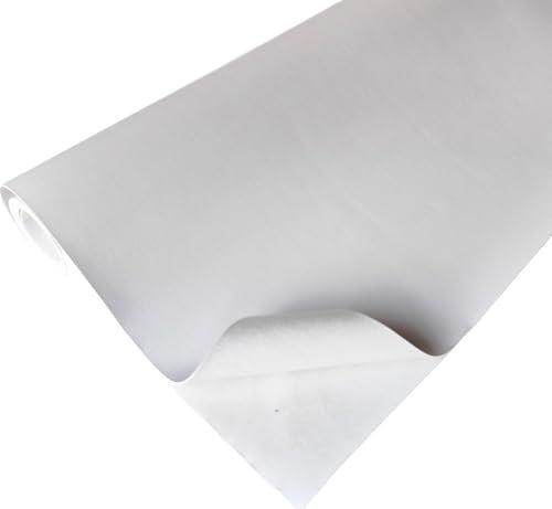 TAPHICEROS Leder Reparatur Set | Weiß, 150cm x 140cm | Meterware Kunstleder Selbstklebend Lederreparatur Lederflicken Set Hochwertiges Lederflickenset für Autositz Sofa Möbel Bürostuhl