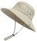SEYUFN Damen Sonnenhut Outdoor Sommer Wanderhut Damen UV-Schutz Bucket Cap Faltbar Mesh Pferdeschwanz Breite Krempe Zum Safari Angeln (B-Kein Pferdeschwanzloch-Khaki)
