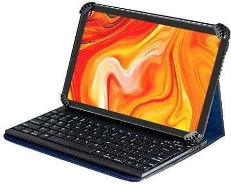 Navitech Étui rotatif avec clavier Bluetooth pour tablette ASUS MeMO Pad 7 ME176CX-A1-WH 7 Bleu