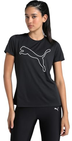 PUMA Unisex W TAD Essential Logo Tee T-Shirts, PUMA Black, XXL
