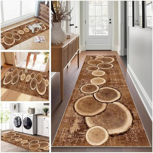 40 x 140 cm, Tapis de Passage Couloir Long, Tapis Cuisine Devant Evier Antidérapant et Lavable, Tapis d Entree Interieur Tapis Escalier, Tapis de Couloir, Buanderie, Cuisine, Paillasson d'entrée
