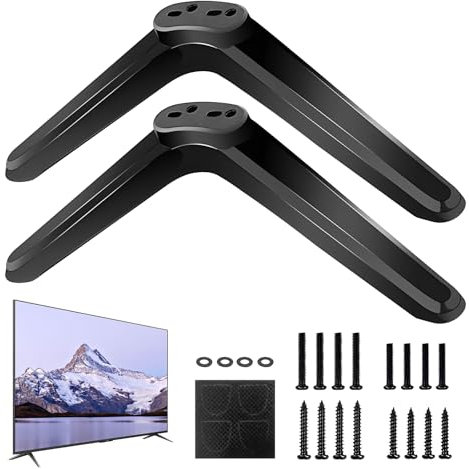 TV Stand Base Pedestal Feet, Base Replacement for Most TCL 32in/40in/49in/50in/55in TVs, Screws Included