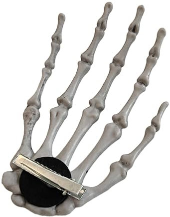 Clips de esqueleto de mano oscura,Clips de pelo de hueso de esqueleto de Halloween | pinza de pelo divertida con forma de hueso de mano para accesorios para el cabello de Halloween | Accesorios de Hal
