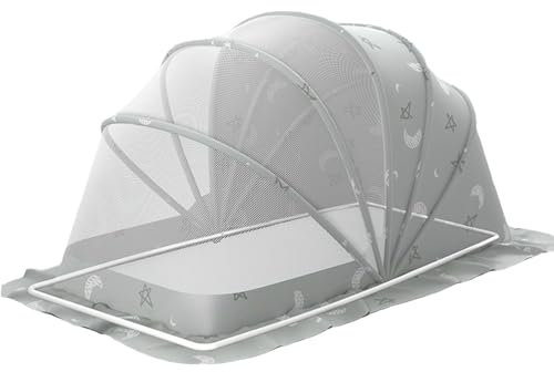 Baby Kinderbett Zelt, faltbares Bettnetz, Bett -Baldachin Netzabdeckung, Tragbares -Krippen -Toper schützen Baby vor beißen und Fallen in Kinderwagen, Stuhl