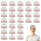 30 Stück Perücke Netz, Nylon Wig Cap, Transparent Perückenkappe, Netz Unterziehhaube Dehnbare Elastische Atmungsaktive, Dunkelbraun