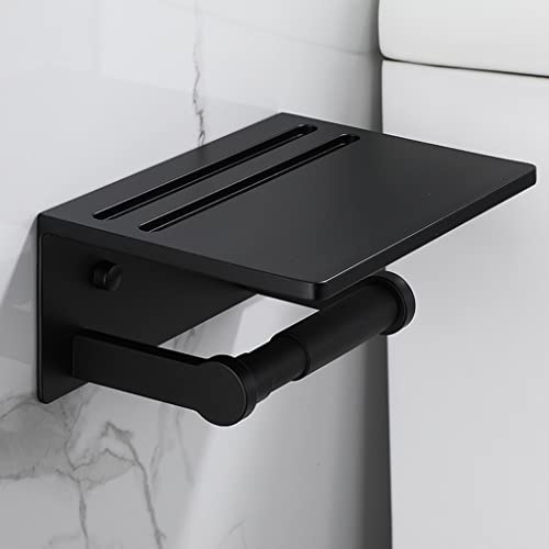 7LiuYueFei6 Portarrollos de Papel higiénico con Estante, Barra Ajustable, Inodoro con WC, Organizador de Accesorios de baño (diámetro: 18,7 x 13,6 x 8,6 cm)