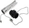 USB Powered Duct Exhaust Air Ventilation Fan With Speed Control, 5W Black Low Noise Copper Coil, Small Compact With Optional Extension Pipe For Kitchen Shed Home (With 100cm pipe)
