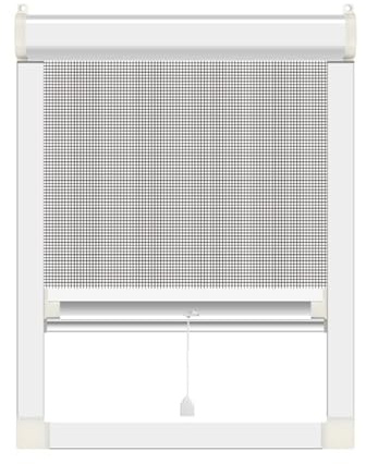 Custom-made Window Screen with Frame, Roller Fly Screens for Windows, Anti-insect Mosquito Window Curtain Net Mesh Screen Home Protector Telescopic Push-pull Type
