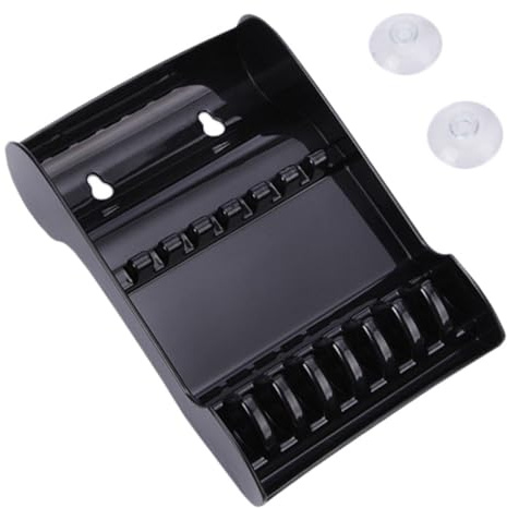 KAJNBN 1 PC Boîte de Rangement pour Ciseaux de Coiffure Noir en Abs Grosse Capacité Forte Adsorption Portable pour Coiffeur Usage à Domicile ou Déplacement