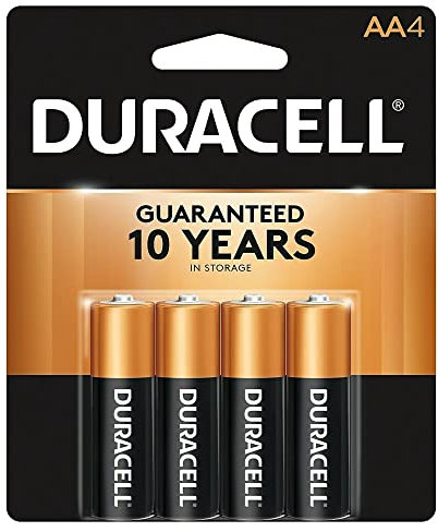 Duracell Pack of 4 Alkaline Batteries Compatible with Plus Power Type AA 1.5 V
