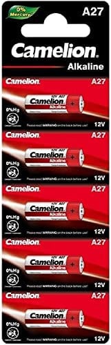 Camelion A27 Alkaline Pile Senza mercurio 12V, Pacco da 5