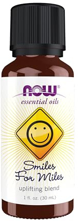 NOW Essential Oils, Smiles for Miles Uplifting Citrus Oil Blend, 1 fl. oz