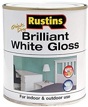 RUSTINS Brilliant White Gloss Paint 1L