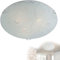 Deckenlampe 3 flammig Deckenleuchte Schlafzimmer Lampe Glas satiniert (Deckenlicht, Deckenstrahler, Wohnzimmer Leuchte, Flur, rund, Durchmesser 40 cm x Höhe 10 cm, Fassung 3 x E27)