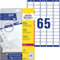 Avery Zweckform L7651-25 Adressetiketten/Adressaufkleber (mit ultragrip, 38,1 x 21,2 mm auf DIN A4, bedruckbar, selbstklebend, ideal als Absenderetiketten, 1.625 Etiketten auf 25 Blatt) weiß