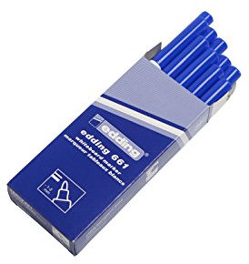 edding 661 –Marker für Whiteboard blau, 10 pack