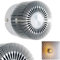 Wandlampe Cantoni, Wandleuchte aus Metall in Nickel-matt, Wandspot 1-flammig, 1 x G9, Wandstrahler mit Lichteffekt, ohne Leuchtmittel