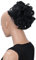 CAISHA Dutt Haarteil Zopf Haarknoten Hepburn-Dutt Haargummi Hochsteckfrisuren DM15cm Gewellt Schwarz HK101