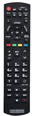 ALLIMITY N2QAYB000829 Telecomando Sostituito per Panasonic Vier TV TX-48AS640E TX-48ASR650 TX-48AX630E TX-48AXW634 TX-60ASR650 TX-60ASW654 TX-L42ET60E TX-L42ET60Y TX-P50ST60Y