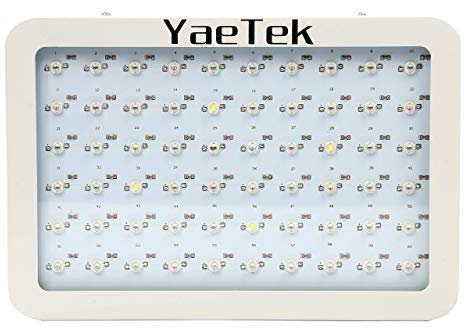 YaeTek 600W Full Spectrum LED Grow Light for Greenhouse Plants Vegetables and Bloom (10w LED)