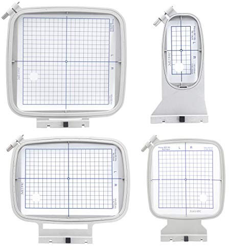 Sew Tech SQ20B RE20B SQ14B RE10B Stickrahmen für Janome MC 500E 400E 550E Memory Craft Elna Expressive 830 usw., rechteckiger kleiner Näh- und Stickmaschinen-Reifen