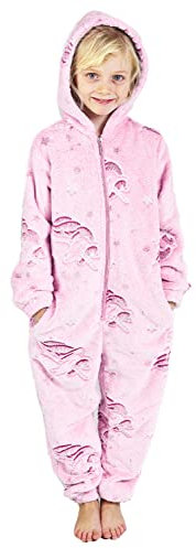 CityComfort Pigiama Intero Bambina Unicorno (Rosa Chiaro, 7-8 Anni)