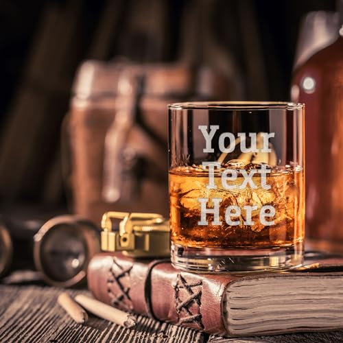 Personalised Whiskey Glass | Engraved Glass | Perfect Whisky Drinker Gift | Gifts for Him (Style I)