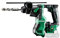 HiKOKI Akku-Bohrhammer DH12DD (12V, Li-Ion, 1.2J, Brushless, Elektronisches Tiefenbohrmanagement, inkl. 2x 2.0 Ah Akku und Ladegerät)