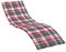 vidaXL Sonnenliege Auflage, Liegenauflage Outdoor, Polster Auflage für Gartenliege Liegestuhl, Polsterauflage, Rot Karomuster 200x70x3cm Oxford-Gewebe
