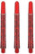 Target Darts Ink Pro Grip Schäfte Shaft mit Aluminium Ring (Rot, Mittel)