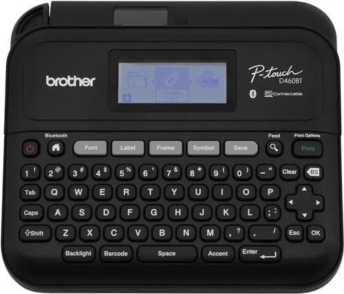 Brother P-Touch PT-D460BT Business Expert Connected Label Maker | Connect and Create via Bluetooth® on TZe Label Tapes up to ~3/4 inch, White