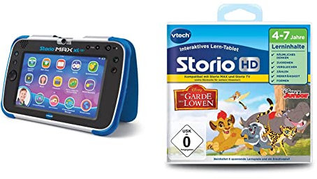 Vtech 80-194604 Storio MAX XL 2.0 Kindertablet, Mehrfarbig & 80-275204 Lernspielzeug, Mehrfarbig