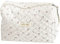 Grande trousse de maquillage matelassée Coquette - Trousse de maquillage de voyage pour femme - Pochette de maquillage matelassée - Esthétique - Trousse de toilette, A01-blanc, 52